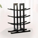 Maxbell Wine Bottle Holder Simple Crafts Wine Holder for Desktop Cabinet Living Room Black