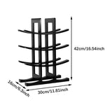 Maxbell Wine Bottle Holder Simple Crafts Wine Holder for Desktop Cabinet Living Room Black