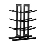 Maxbell Wine Bottle Holder Simple Crafts Wine Holder for Desktop Cabinet Living Room Black