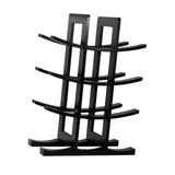 Maxbell Wine Bottle Holder Simple Crafts Wine Holder for Desktop Cabinet Living Room Black