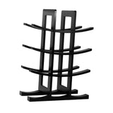 Maxbell Wine Bottle Holder Simple Crafts Wine Holder for Desktop Cabinet Living Room Black