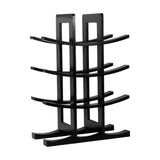 Maxbell Wine Bottle Holder Simple Crafts Wine Holder for Desktop Cabinet Living Room Black