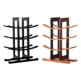 Maxbell Wine Bottle Holder Simple Crafts Wine Holder for Desktop Cabinet Living Room Black