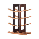 Maxbell Wine Bottle Holder Simple Crafts Wine Holder for Desktop Cabinet Living Room Brown
