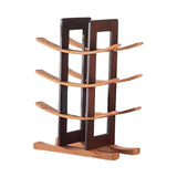Maxbell Wine Bottle Holder Simple Crafts Wine Holder for Desktop Cabinet Living Room Brown