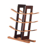 Maxbell Wine Bottle Holder Simple Crafts Wine Holder for Desktop Cabinet Living Room Brown