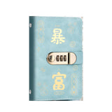 Maxbell Money Saving Binder Compact with Combination Lock with 100 Pieces Cash Envelops Red