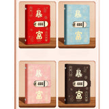 Maxbell Money Saving Binder Compact with Combination Lock with 100 Pieces Cash Envelops Red
