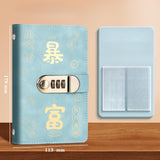 Maxbell Money Saving Binder Compact with Combination Lock with 100 Pieces Cash Envelops Red