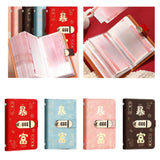 Maxbell Money Saving Binder Compact with Combination Lock with 100 Pieces Cash Envelops Red