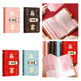 Maxbell Money Saving Binder Compact with Combination Lock with 100 Pieces Cash Envelops Red
