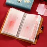 Maxbell Money Saving Binder Compact with Combination Lock with 100 Pieces Cash Envelops Red