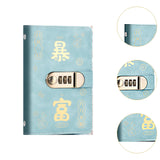 Maxbell Money Saving Binder Compact with Combination Lock with 100 Pieces Cash Envelops Blue