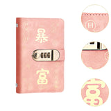 Maxbell Money Saving Binder Compact with Combination Lock with 100 Pieces Cash Envelops Pink