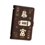 Maxbell Money Saving Binder Compact with Combination Lock with 100 Pieces Cash Envelops Brown