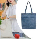 Maxbell Denim Tote Bag for Women Fashion Purse for Outdoor Activities Dating Working