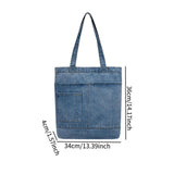 Maxbell Denim Tote Bag for Women Fashion Purse for Outdoor Activities Dating Working