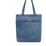 Maxbell Denim Tote Bag for Women Fashion Purse for Outdoor Activities Dating Working