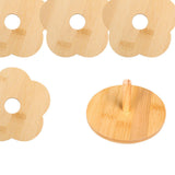 Maxbell Coffee Table Coasters with Holder Rustic Cup Pads for Indoor Outdoor Hot Pot 4pcs and 12cm