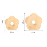 Maxbell Coffee Table Coasters with Holder Rustic Cup Pads for Indoor Outdoor Hot Pot 4pcs and 12cm