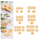 Maxbell Coffee Table Coasters with Holder Rustic Cup Pads for Indoor Outdoor Hot Pot 4pcs and 12cm