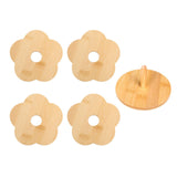 Maxbell Coffee Table Coasters with Holder Rustic Cup Pads for Indoor Outdoor Hot Pot 4pcs and 12cm