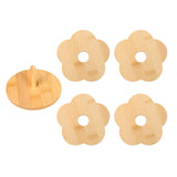 Maxbell Coffee Table Coasters with Holder Rustic Cup Pads for Indoor Outdoor Hot Pot 4pcs and 12cm