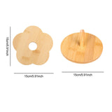 Maxbell Coffee Table Coasters with Holder Rustic Cup Pads for Indoor Outdoor Hot Pot 6pcs and 15cm