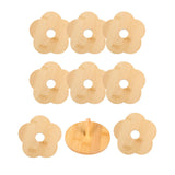 Maxbell Coffee Table Coasters with Holder Rustic Cup Pads for Indoor Outdoor Hot Pot 8pcs and 12cm