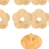 Maxbell Coffee Table Coasters with Holder Rustic Cup Pads for Indoor Outdoor Hot Pot 8pcs and 15cm