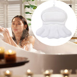 Maxbell Bath Pillow SPA Gifts 3D Mesh Bath Cushion for Tub Head and Back Support