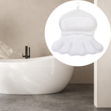 Maxbell Bath Pillow SPA Gifts 3D Mesh Bath Cushion for Tub Head and Back Support