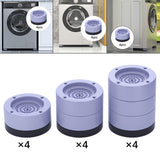 Maxbell 4Pcs Washing Machine Foot Pads Reduce Noise Anti Walk Round Furniture Risers 3.5cm High