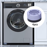 Maxbell 4Pcs Washing Machine Foot Pads Reduce Noise Anti Walk Round Furniture Risers 3.5cm High