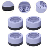 Maxbell 4Pcs Washing Machine Foot Pads Reduce Noise Anti Walk Round Furniture Risers 3.5cm High