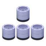 Maxbell 4Pcs Washing Machine Foot Pads Reduce Noise Anti Walk Round Furniture Risers 6cm High