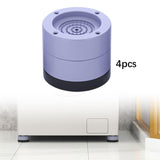Maxbell 4Pcs Washing Machine Foot Pads Reduce Noise Anti Walk Round Furniture Risers 6cm High