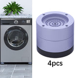Maxbell 4Pcs Washing Machine Foot Pads Reduce Noise Anti Walk Round Furniture Risers 6cm High