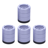 Maxbell 4Pcs Washing Machine Foot Pads Reduce Noise Anti Walk Round Furniture Risers 8.5cm High