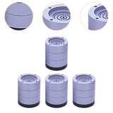 Maxbell 4Pcs Washing Machine Foot Pads Reduce Noise Anti Walk Round Furniture Risers 8.5cm High