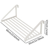 Maxbell Clothes Drying Rack for Balcony Laundry Rack for Laundry Room Balconies Dorm L