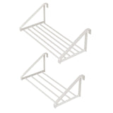 Maxbell Clothes Drying Rack for Balcony Laundry Rack for Laundry Room Balconies Dorm L