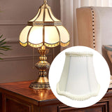 Maxbell Lamp Shade Cloth Classic Replacement Lamp Cover for Bedroom Cafe Living Room White