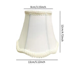 Maxbell Lamp Shade Cloth Classic Replacement Lamp Cover for Bedroom Cafe Living Room White