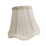 Maxbell Lamp Shade Cloth Classic Replacement Lamp Cover for Bedroom Cafe Living Room Pleated White