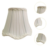 Maxbell Lamp Shade Cloth Classic Replacement Lamp Cover for Bedroom Cafe Living Room Pleated White