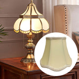 Maxbell Lamp Shade Cloth Classic Replacement Lamp Cover for Bedroom Cafe Living Room Yellow