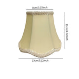 Maxbell Lamp Shade Cloth Classic Replacement Lamp Cover for Bedroom Cafe Living Room Yellow