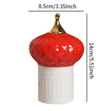 Maxbell Ceramic Candy Jar Creative Home Decoration Ornament Canister Cotton Swab Jar