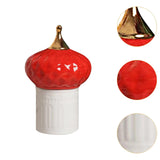 Maxbell Ceramic Candy Jar Creative Home Decoration Ornament Canister Cotton Swab Jar